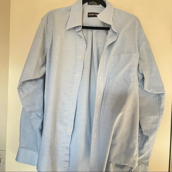 Vintage botany 500 unisex men’s women’s oversized blue button down shirt - Picture 8 of 12